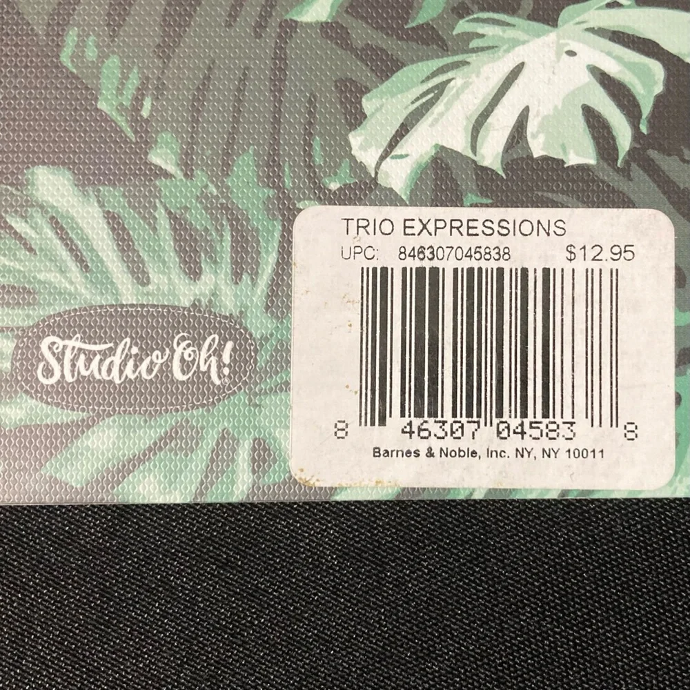 ⭐️ Studio Oh! Tropical Leaf Patterned Savage Notebook 80 Lined Pages